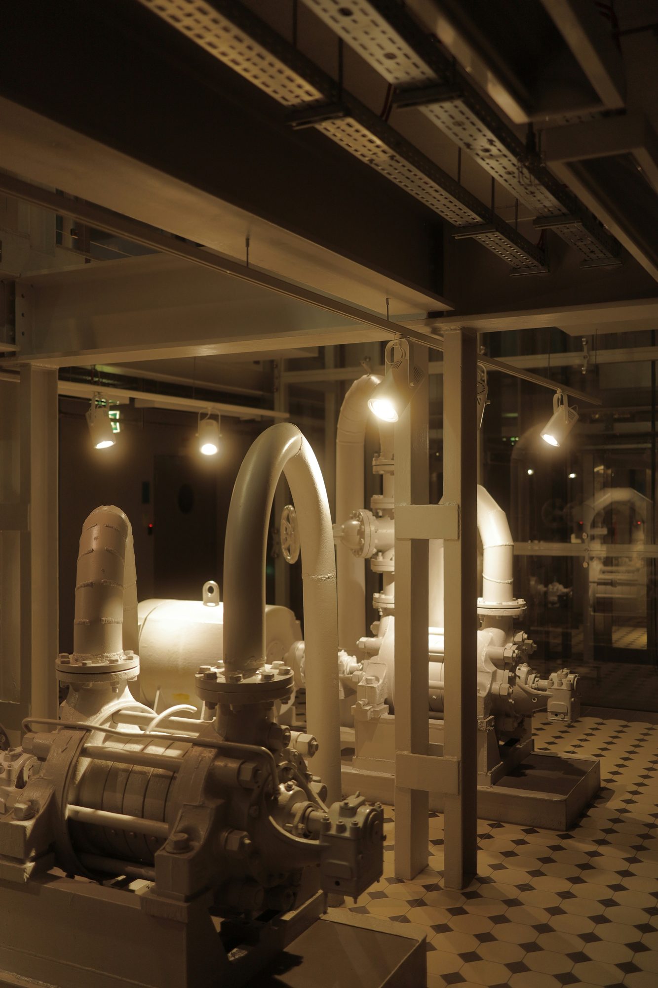 Close-up of pipes and valves